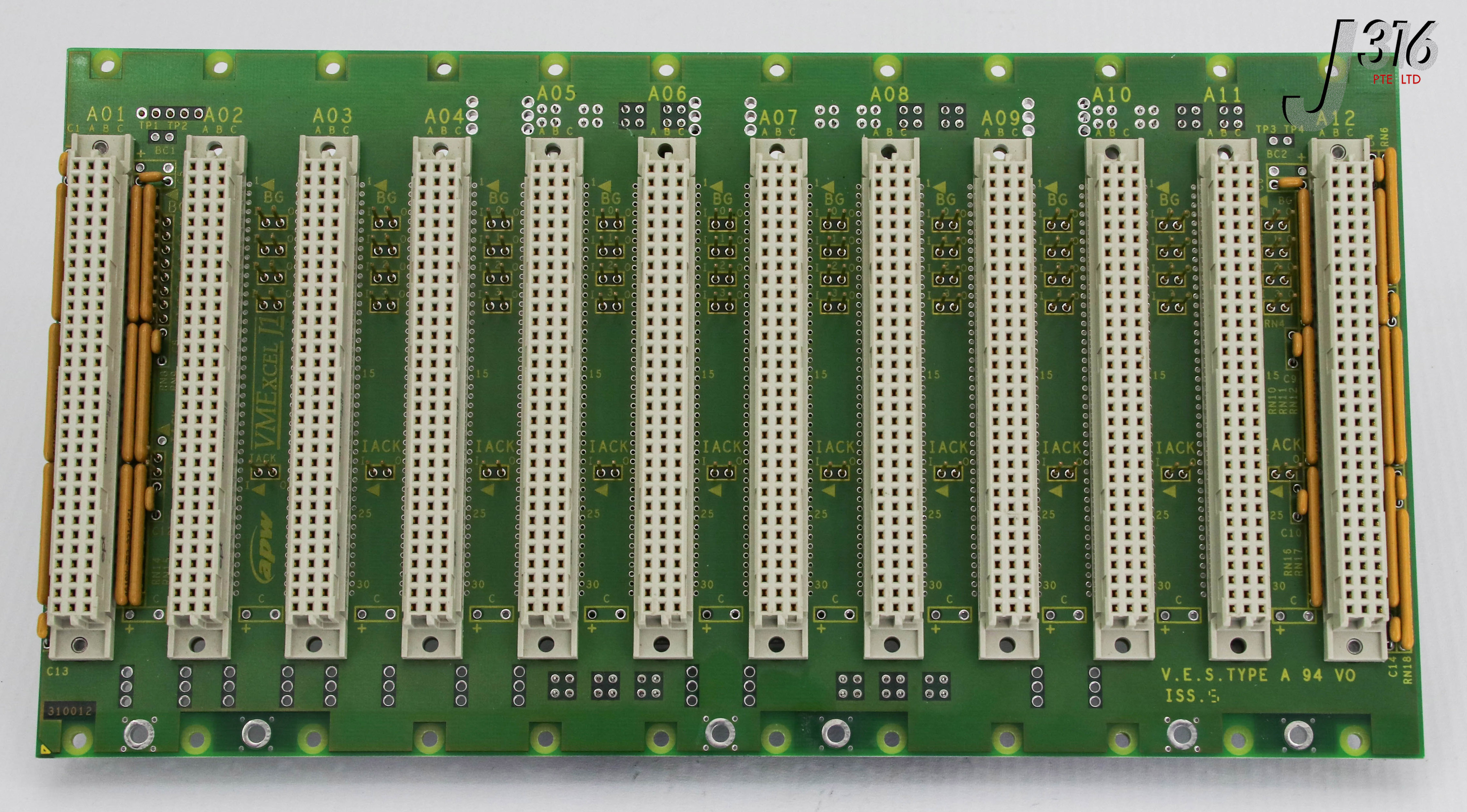 15711 VMEXCEL PCB, 12 SLOT BACKPLANE, TYPE-94 VO ISS, 028843 00